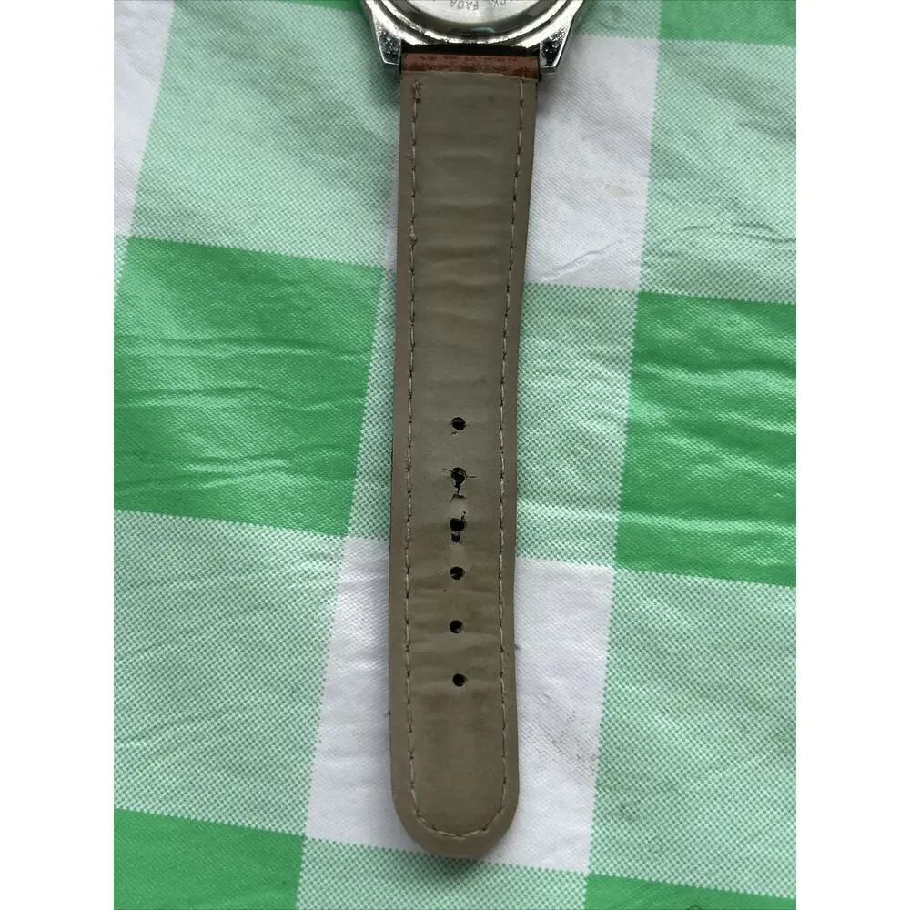 BayTree White Dial Black Bezel Womens Quartz Watch